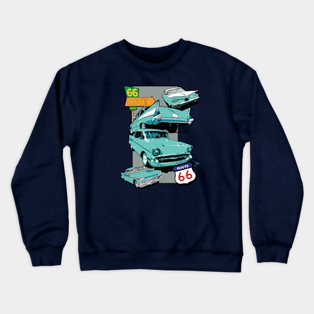 Route 66 Crewneck Sweatshirt by Limey_57